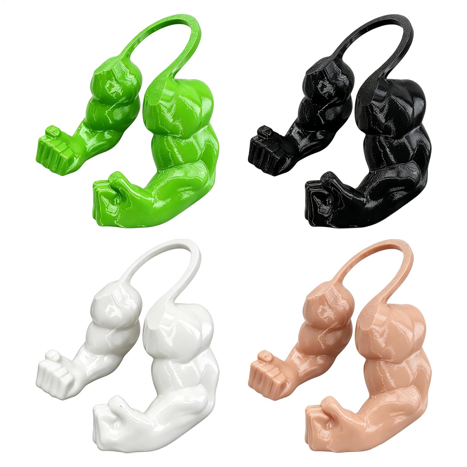 Interactive Squeaky Plush Dog Toy - Zabawny Kocie Ramię Mięśniowe Drukowane w
