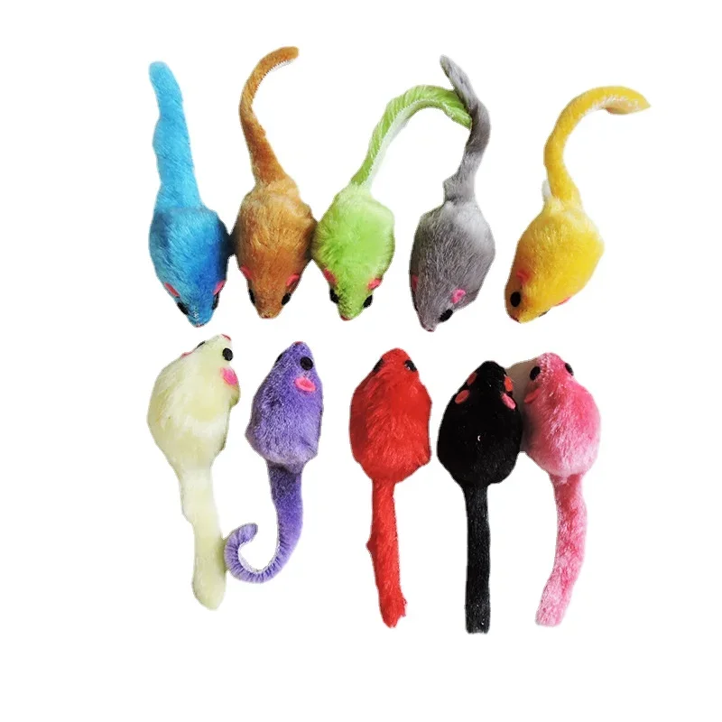 Catnip Interactive Plush Mouse - 8 szt. puszystych pluszowych zabawek dla
