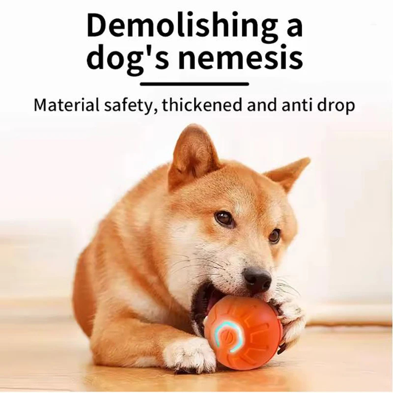 Automatic Moving Dog Ball - Inteligentna interaktywna piłka dla zwierząt, elektroniczna,