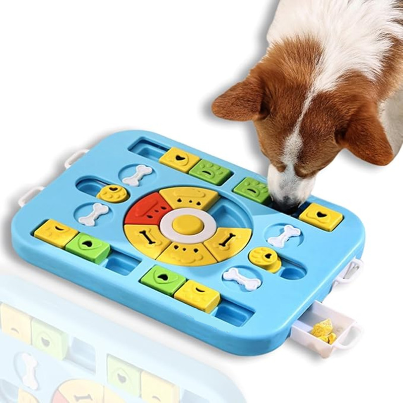 Dog Puzzle Feeder Toy - Interaktywna zabawka-puzzle dla psów i kotów,