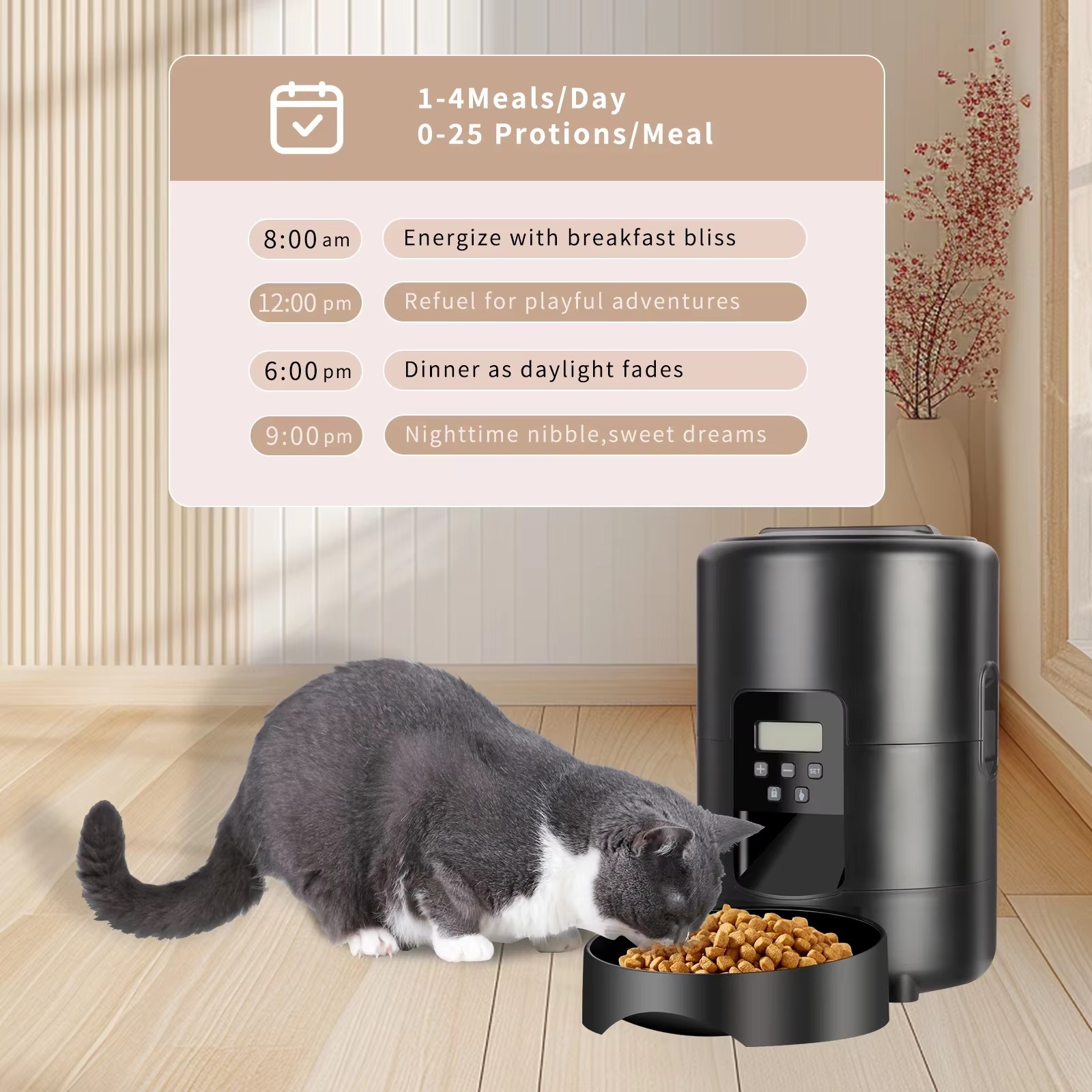 Automatyczny podajnik karmy dl – Pet Feeders recenzja i cena