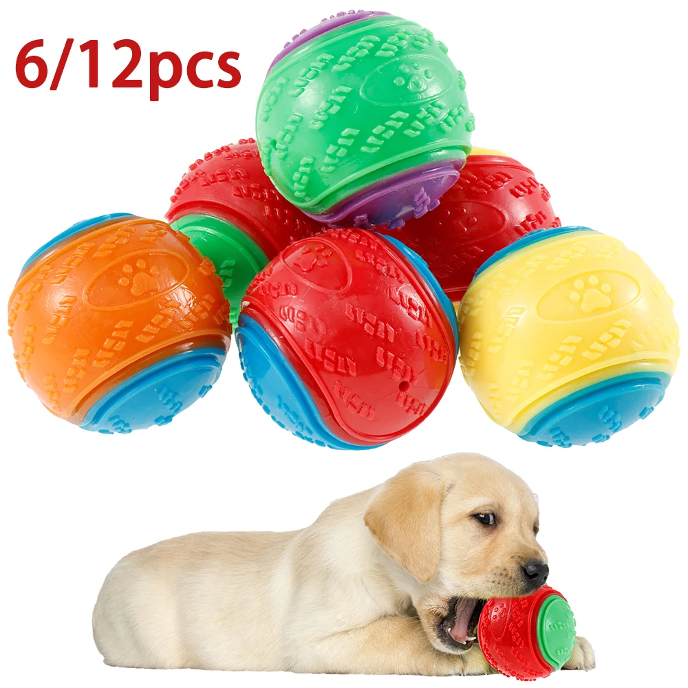 6/12 sztuk piszczące piłki dla – Indestructible Dog Chew Toy recenzja i cena