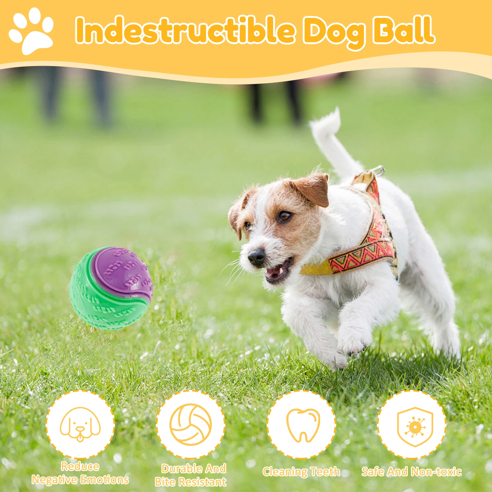 6/12 sztuk piszczące piłki dla – Indestructible Dog Chew Toy recenzja i cena
